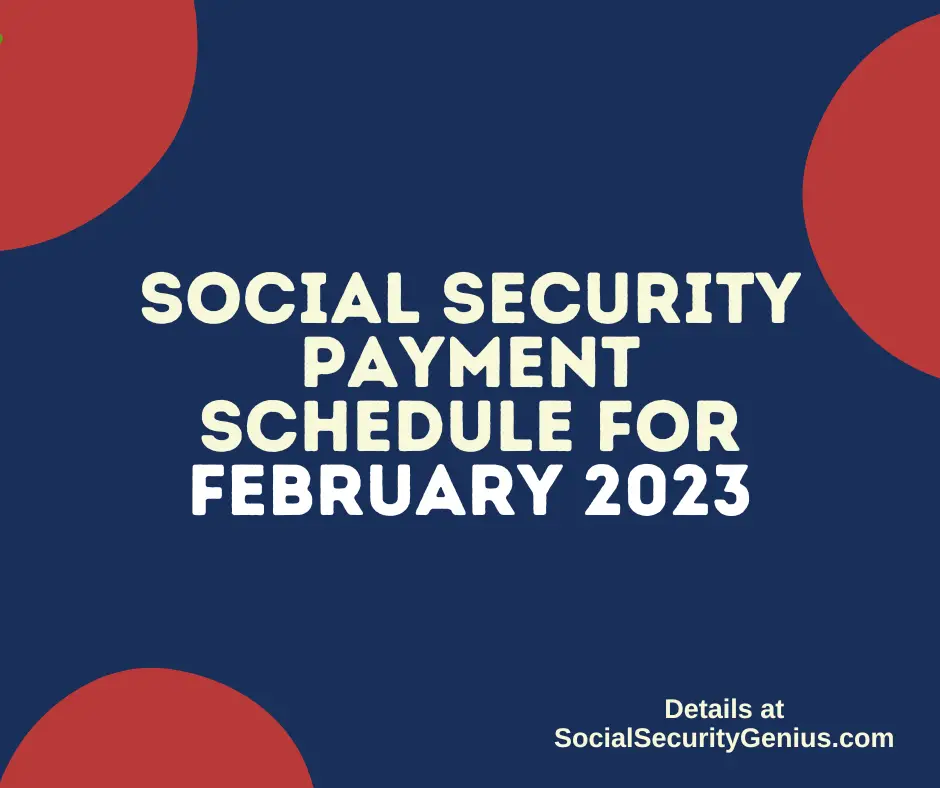 "February 2023 Direct Deposit dates for Social Security"